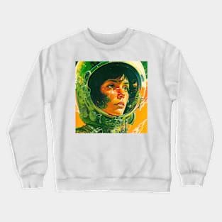 We Are Floating In Space - 61 - Sci-Fi Inspired Retro Artwork Crewneck Sweatshirt